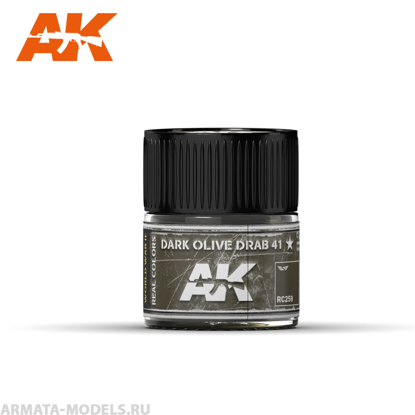RC259 Краска Real Colors Dark Olive Drab 41 10ml