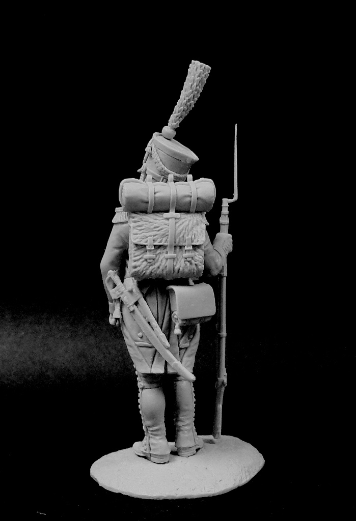 CHM-54178(М). Капрал Испанского полка линейной пехоты Жозеф Наполеон, 1809-12 гг. 54 мм. Материал - белый металл. Chronos Miniatures