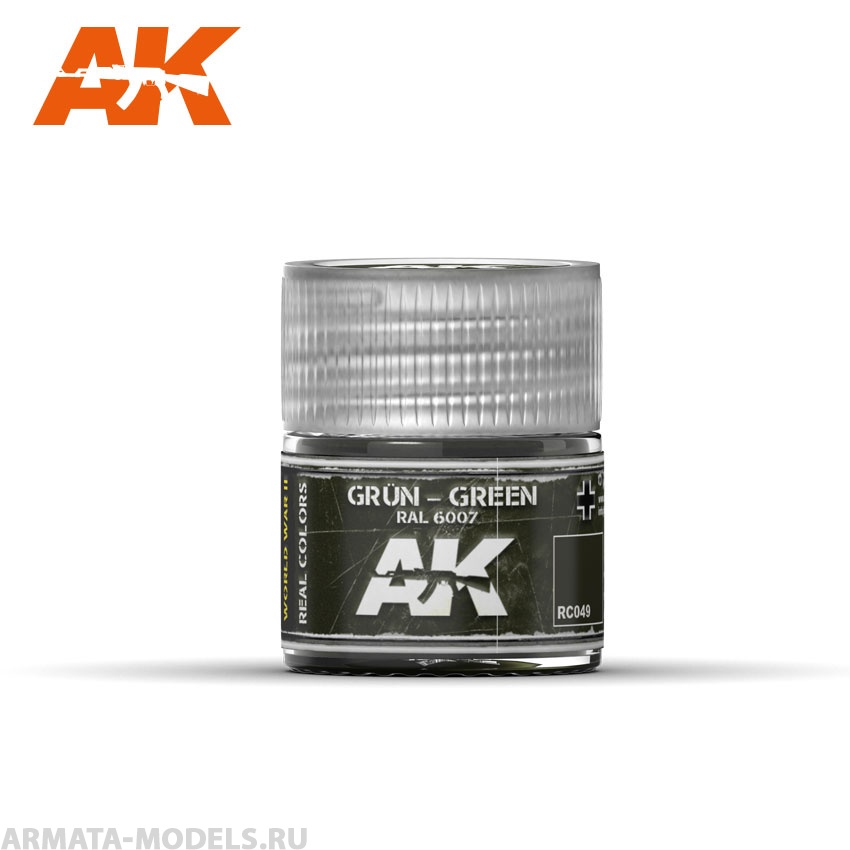 RC049 Краска Real Colors Gr?n-Green RAL 6007 10ml