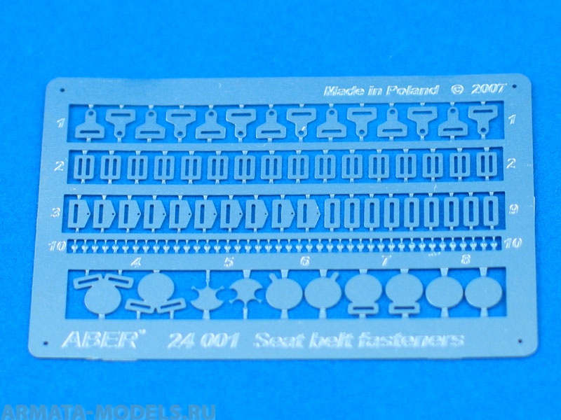 ABR-24-001  Дополнения для  Seat belt fasteners для  1/24
