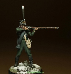 CHM-54005(M). Унтер-офицер Лейб-Гвардии Егерского полка, Россия 1812-14 гг. 54 мм. Материал - белый металл. Chronos Miniatures