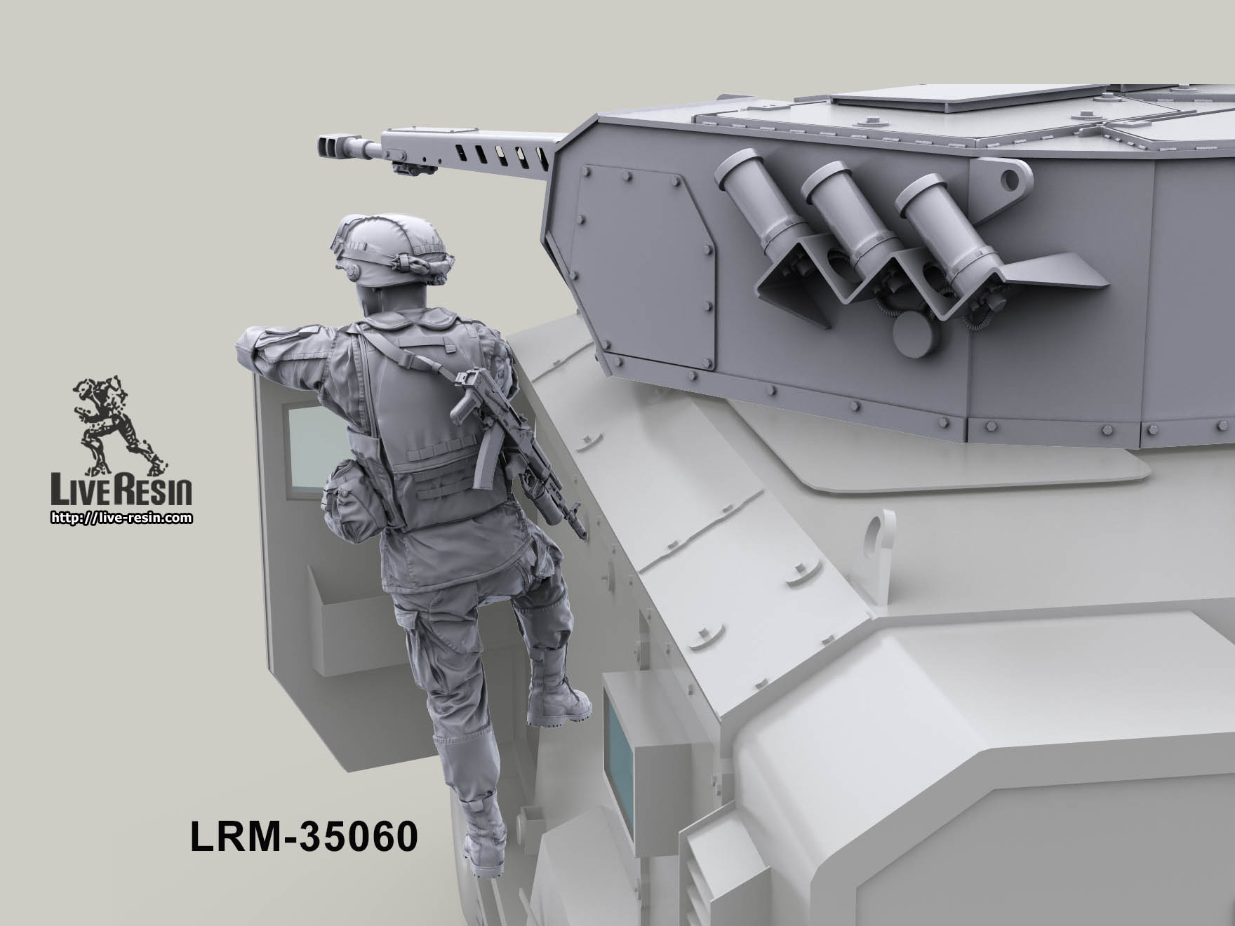 LRM35060 Современный солдат Российской Армии - Водитель/Командир БТР, водитель автотехники в шлемофоне -3