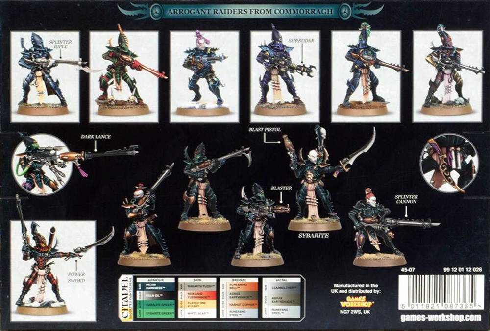 45-07GW Набор: Воины-Кабалиты Друкари (Drukhari Kabalite Warriors)