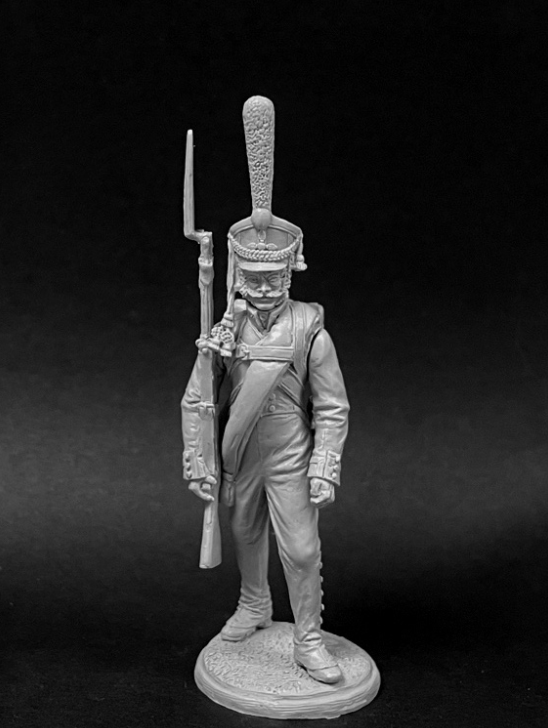 CHM-54251. Унтер-офицер гренадерских полков и рот (3 варианта головы, 2 варианта рук), Россия 1812-14 гг. 54 мм. Материал - смола. Chronos Miniatures