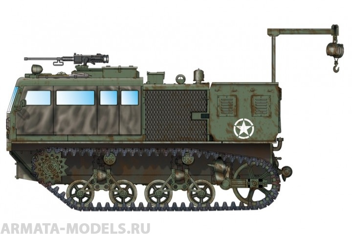 82921 Транспортер MD M4 High Speed Tractor (155mm/8-in/240mm) 1/72 Hobby Boss