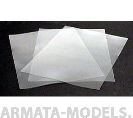 EVG9007 Полупрозрачный пластик 0,38 мм, 2 листа/уп., 15х30 см