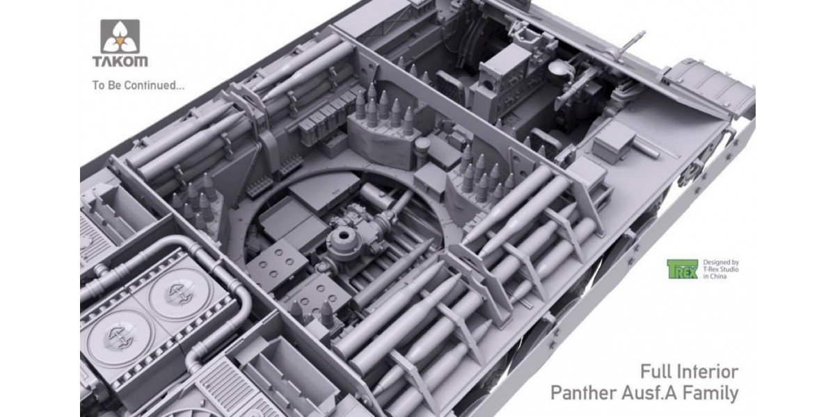 2097T Немеций средний танк WWII German Tank Sd.Kfz.171 Panther A early Takom