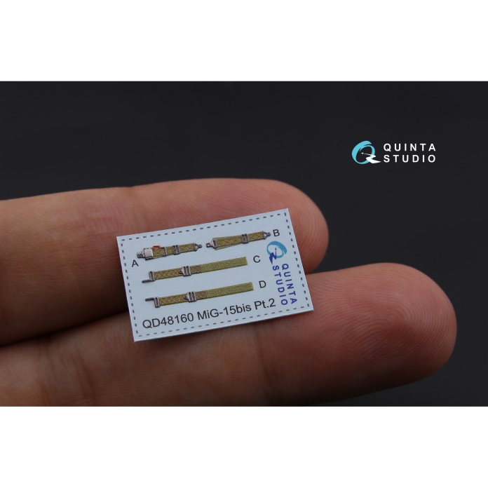 QD48160 3D Декаль интерьера кабины МиГ-15бис (для модели Tamiya)