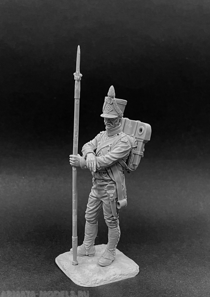 CHM-54296. Санитар медицинской службы, Франция 1812-15 гг. Материал - смола. Chronos Miniatures