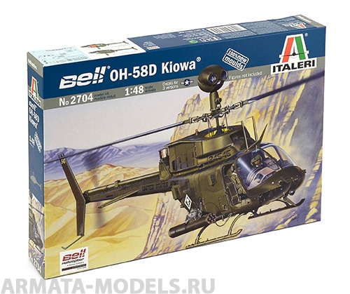 2704ИТ Вертолет Bell OH-58D Kiowa Italeri
