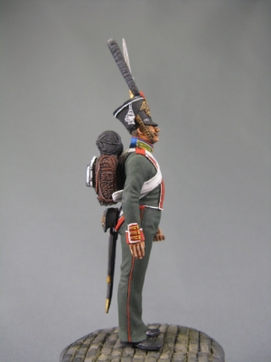 CHM-54125(M). Рядовой Лейб-гвардии пехотных полков, Россия 1839-43 гг.. 54 мм. Материал - белый металл. Chronos Miniatures