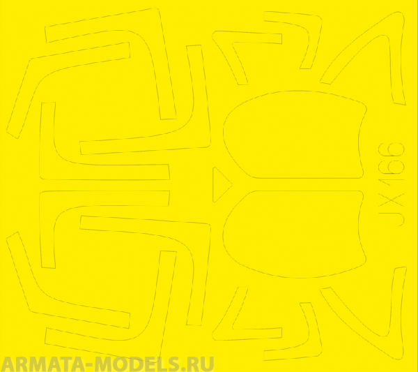 JX166ED  Окрасочная маска A-6A (for Trumpeter kit) 1/32