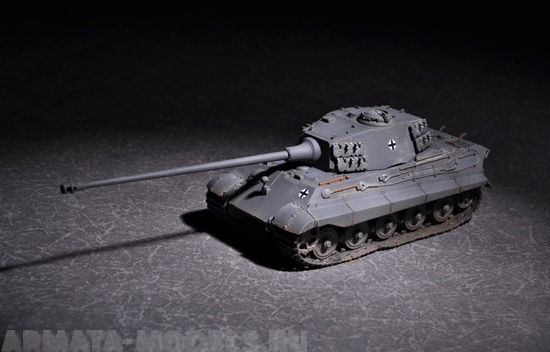 07160P Танк  Немецкий  Кингтигр с башней Хеншель и 105мм пушкой kWh L/65 Trumpeter