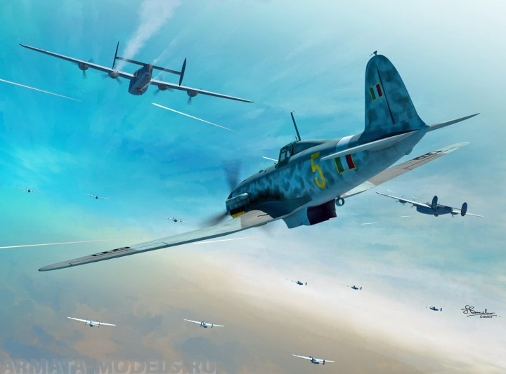 SW72104  Самолет  Fiat G.55 Centauro ( 2 in1 ) (Sword) 1/72 Sword