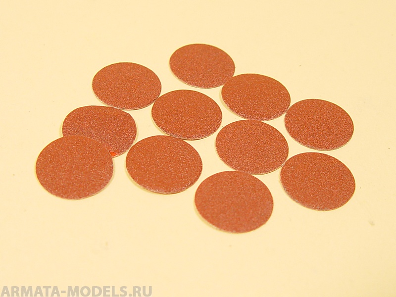 2411 Диск наждачный, липкаяоснова, d 20 мм, зерно Р  80, 10 шт./уп., блистер