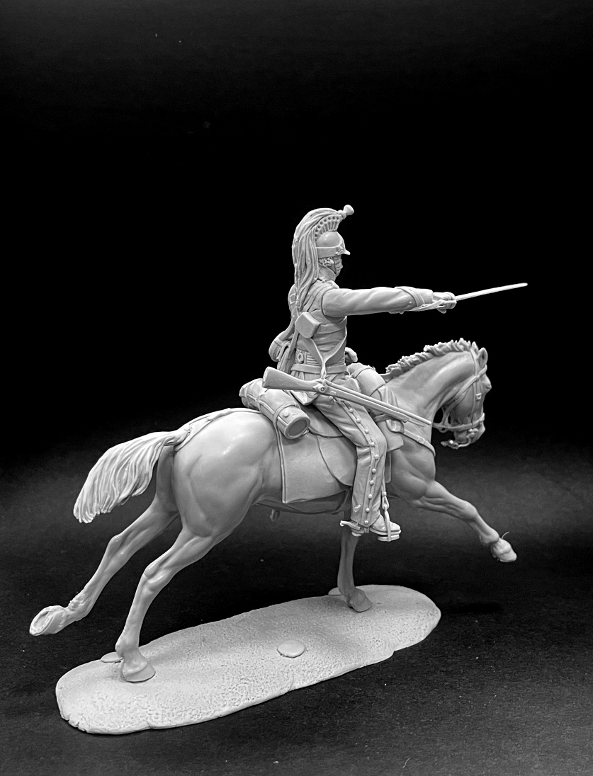 CHM-54305(M). Британский драгун (или Шотландский Серый), 1812-15 гг. Материал - белый металл. Chronos Miniatures