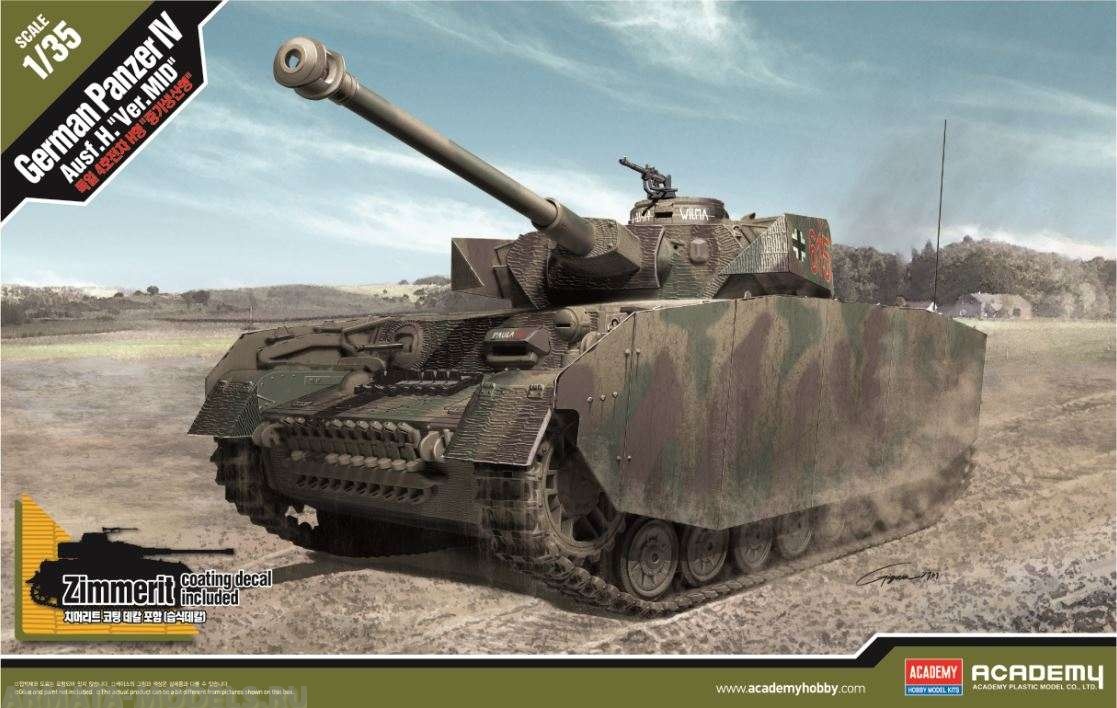 13516D Танк  German Panzer IV Ausf. H. &                                                     amp Academy