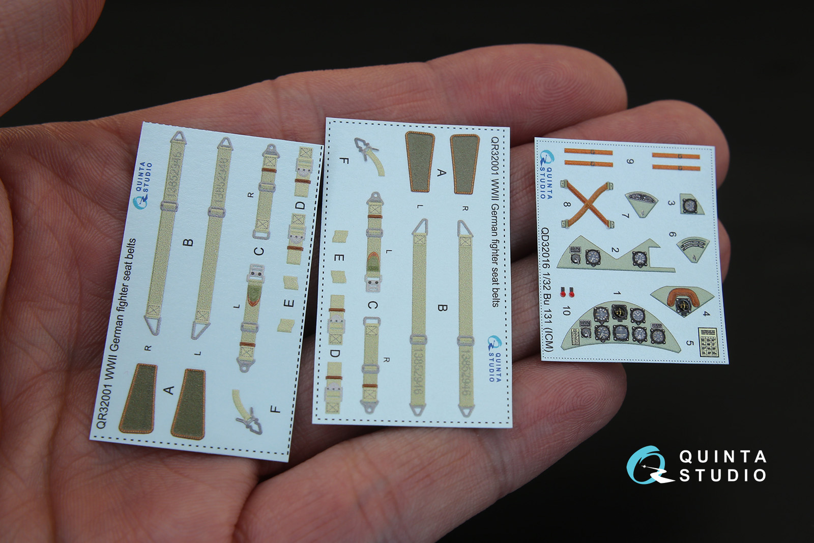 QD32016 1/32 3D Декаль интерьера кабины Bu-131 (для модели ICM)