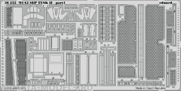 36255ED  M1A2 SEP TUSK II (for Tamiya kit)  1/35