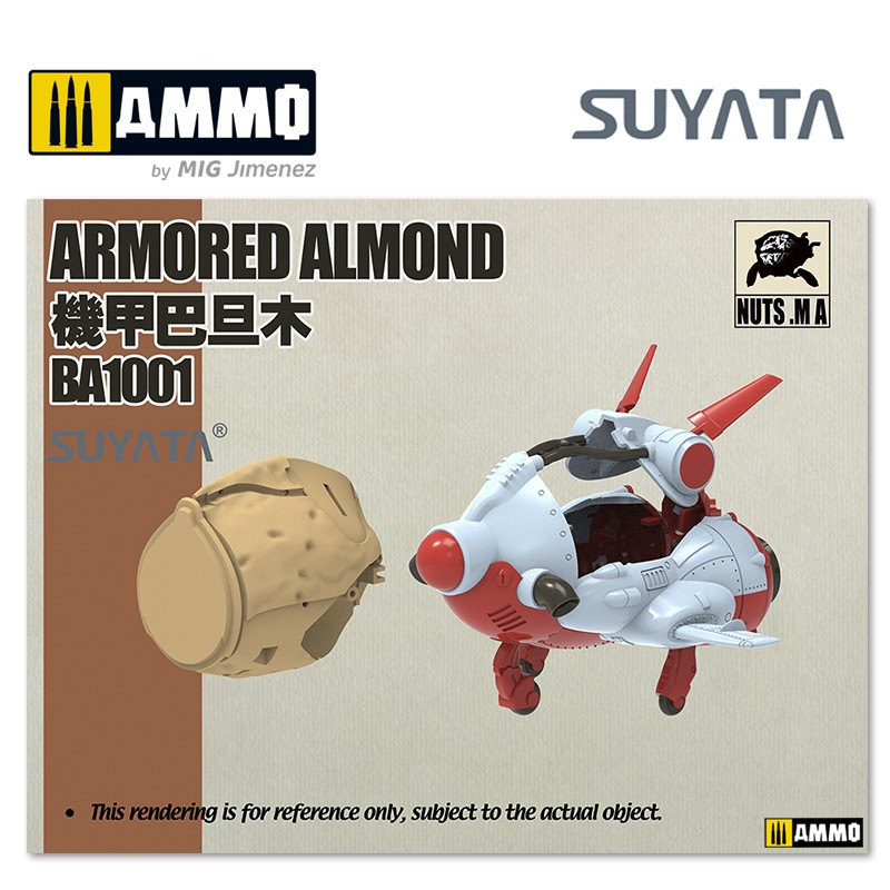 BA1001 Набор сборных моделей Mobile Armor - 4 in 1 (Almond, Peanut, Walnut & Chestnut) Suyata