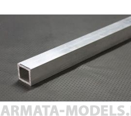 KS83015 Квадратная алюминиевая трубка 6,4 мм, 1 шт