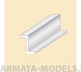 EVG756 Z-профиль пластиковый, 4,8 мм, 3 шт/упак