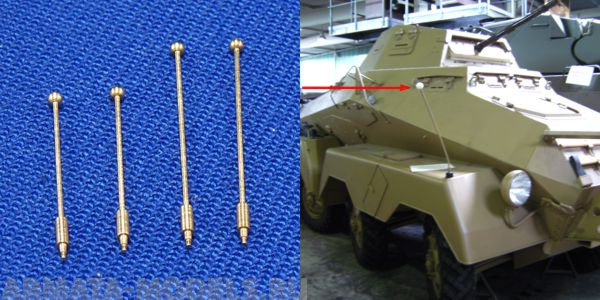 35A01RB Дополнение для моделей Outline marker 2 x 13,8mm & 2 x 17,9mm For different military vehicle