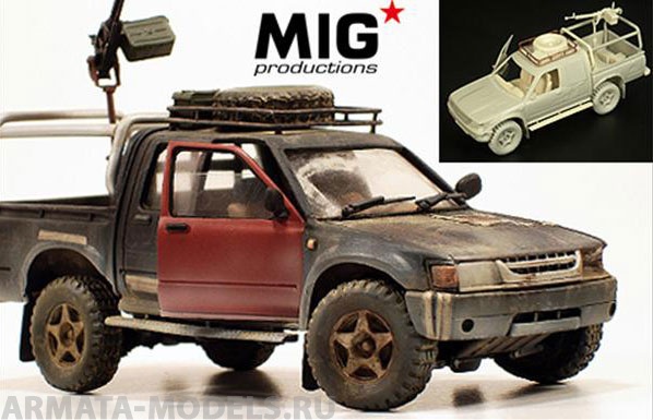 MIGMP35-292  Поврежденная в боях машина-ветеран Toyota Hilux (с ДШК)