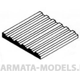 EVG4527 Сайдинг, шаг 1,5 мм, лист 15х30 см