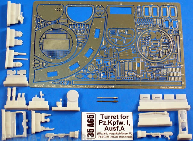 ABR-35-A65  Дополнения для  Turret for Pz.Kpfw. I Ausf A для Tristar 1/35