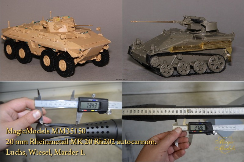 MM35150 20 mm Rheinmetall MK 20 Rh202 autocannon. Luchs, Wiesel, Marder
