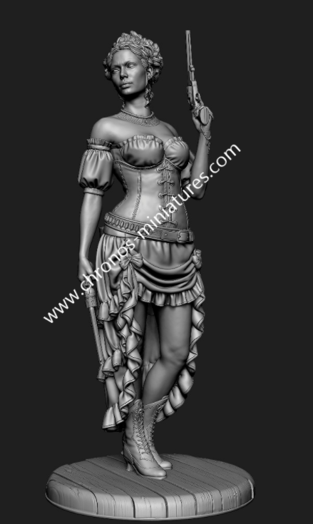 CHM-54261.(M) Дикий, Дикий Запад. 54 мм. Материал - белый металл. Chronos Miniatures