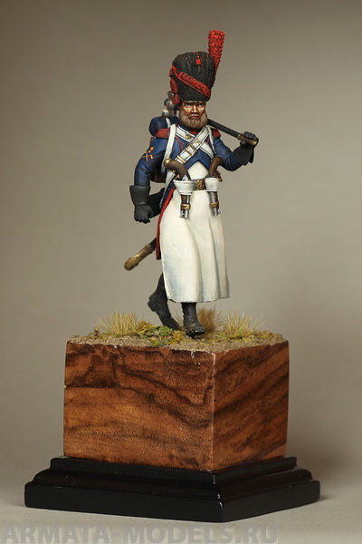 5429SOGA Sapper  foot artillery of the Old Guard. France. 1811-1814 year. SOGA Miniatures