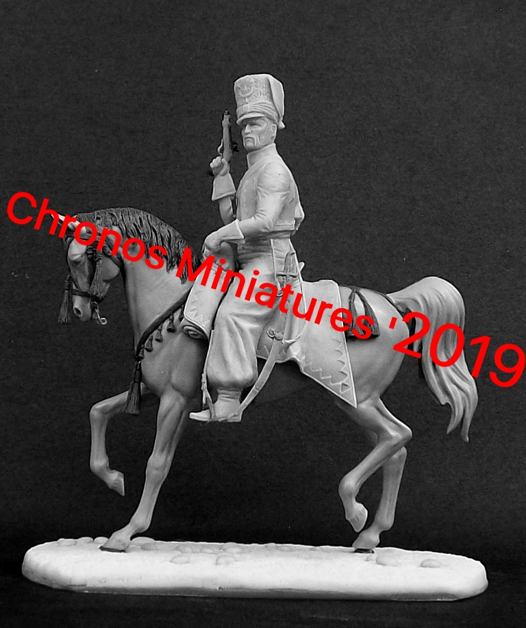 CHM-54180. Офицер эскадрона Литовских татар, Франция 1812-13гг. 54 мм. Материал - смола. Chronos Miniatures