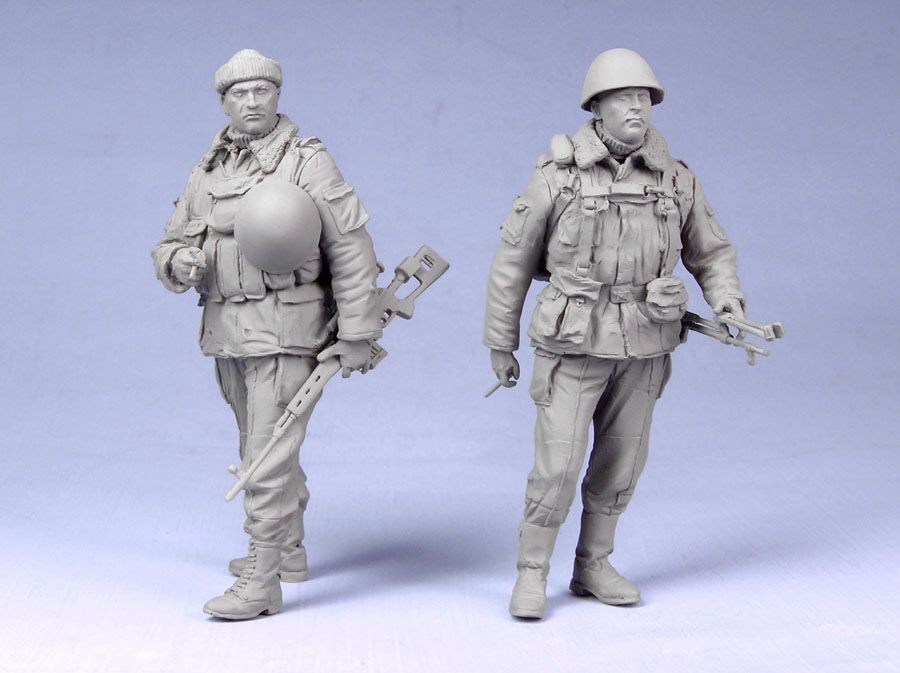 Т-35069 Российские солдаты с ПК и СВД (Чечня 1994-2005 гг) (2) Tank