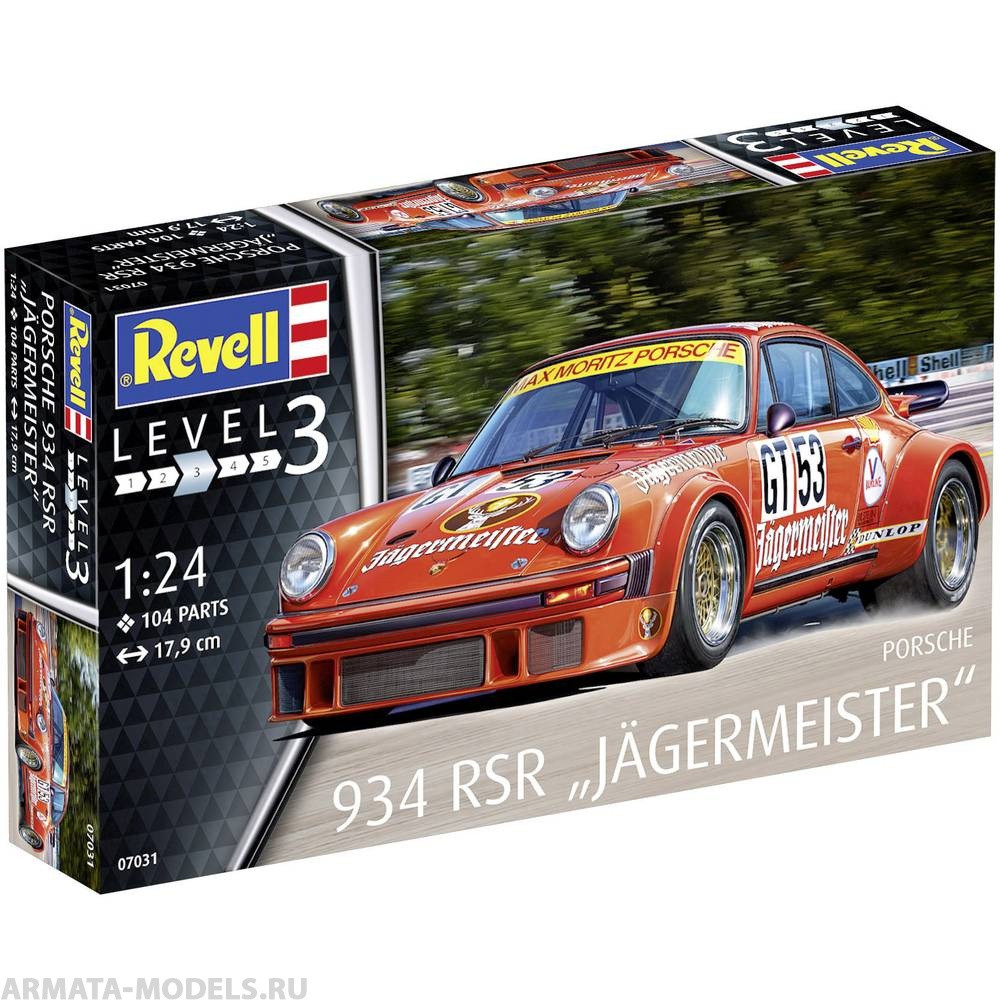 67031 Набор Автомобиль Porsche 934 RSR germeister Revell