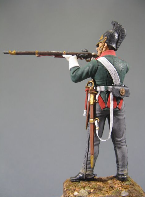 CHM-54099(M). Рядовой армейских драгунских полков, Россия 1812-14 гг. 54 мм. Материал – белый металл Chronos Miniatures