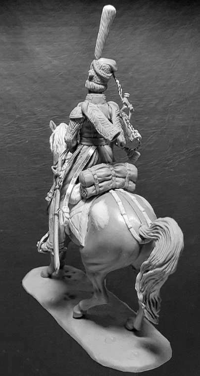 CHM-54365. Трубач Лейб-Гвардии Черноморской казачьей сотни, Россия 1812-14 гг. 54 мм. Материал - смола. Chronos Miniatures