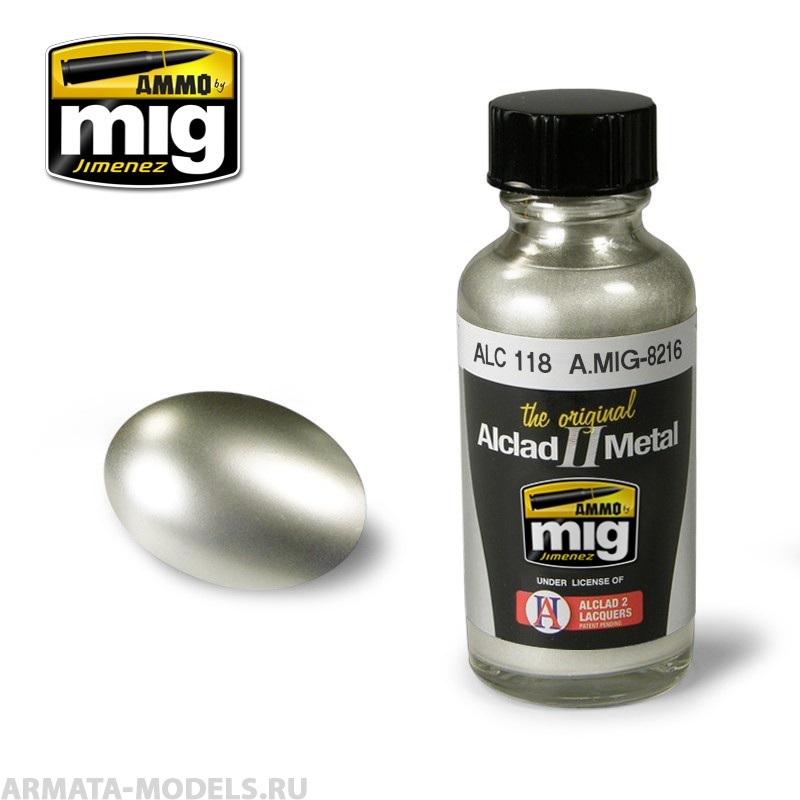 AMIG8216 Ammo Mig Металлик серии Alclad II Золотистый Титан ALC118 GOLD TITANIUM