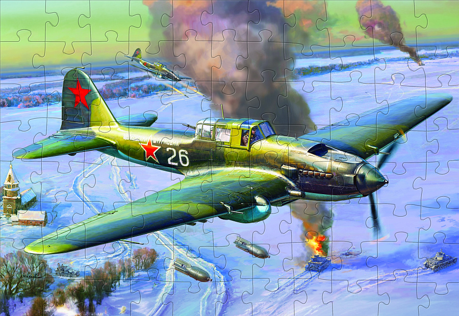 55004 Пазлы &amp;amp;amp;quot;Советский двухместный штурмовик Ил-2 (обр. 1943) (4826)