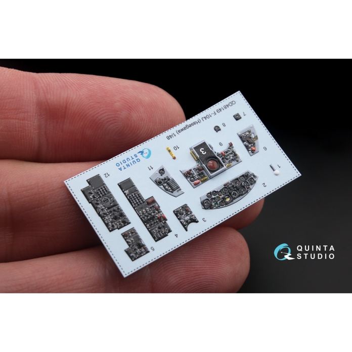 QD48149 3D Декаль интерьера кабины F-104J (для модели Hasegawa)