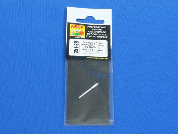ABR-35-L-29  Дополнения для  Germ37mm KwK 35/36L/46,5 Pz.Kpfw.III,Ausf.A-F Barrel для Dragon 1/35