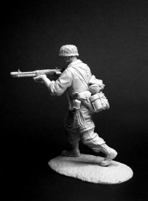 CHM-54064(M). Немецкий парашютист (2 варианта голов), 1943-45 гг. Материал - белый металл. Chronos Miniatures