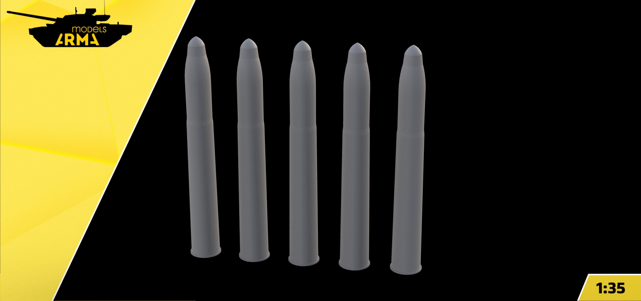 AM35942 Снаряды 76мм для танка ТГ 5шт. Arma Models