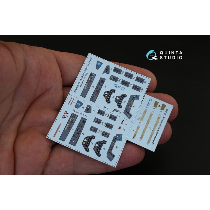 QD48128 3D Декаль интерьера кабины Fw 190 A-8/A-9 (R11) (для модели Eduard)