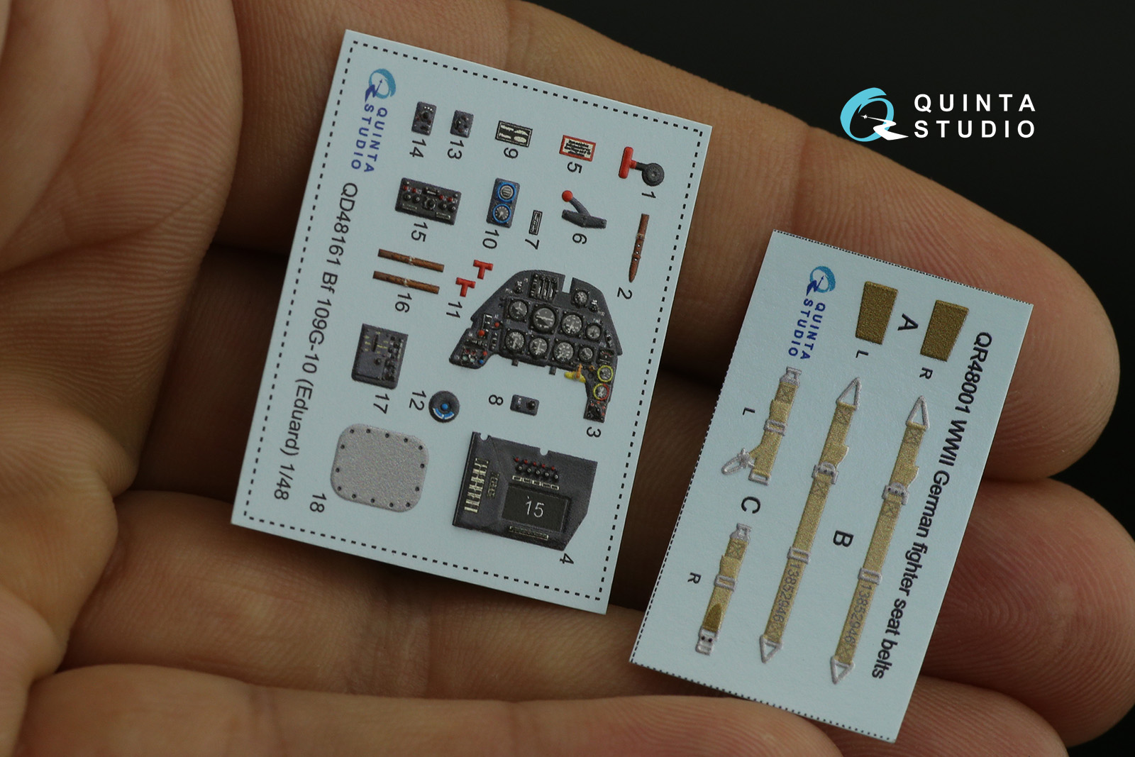 QD48161 3D Декаль интерьера кабины Bf 109G-10 (Eduard)