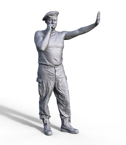 HE-35221 Миниатюра "упёрся на машину" Hobby Expert