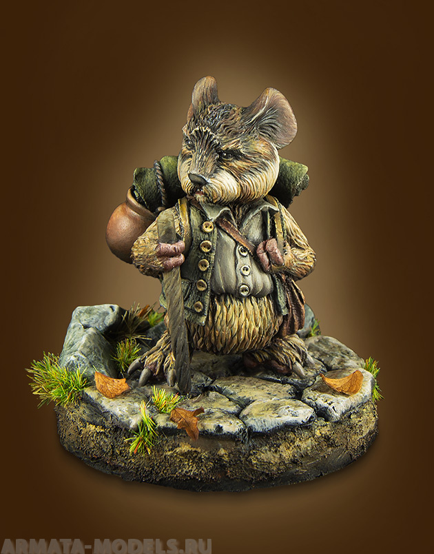 СM-M07 Декоративная фигурка из смолы Сэмышь (Samouse) ScaleBro