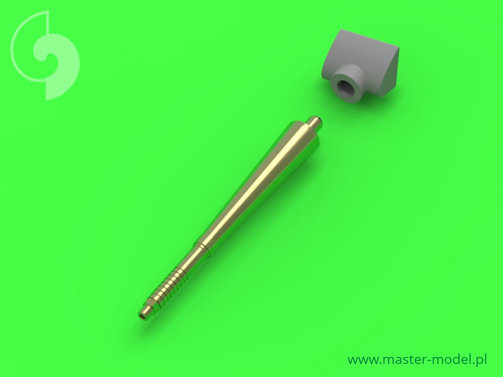 AM-48-110 Hispano авиационная пушка 20мм с пламегасителем для Spitfire Vb (Airfix)