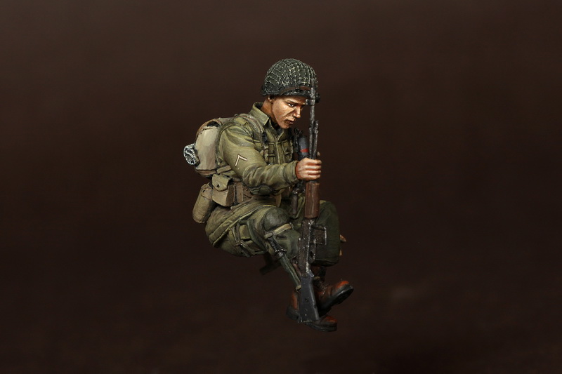 35120SOGA U.S. Army Airborne BAR Gunner for jeep. Normandy, 1944. SOGA Miniatures